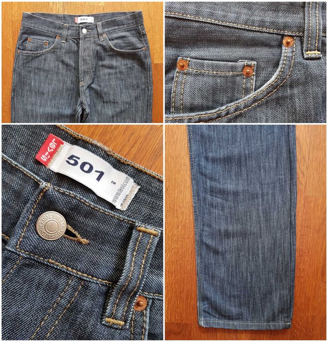 Blugi Levi's 501. Marime 32/34. Dimensiuni exacte.
