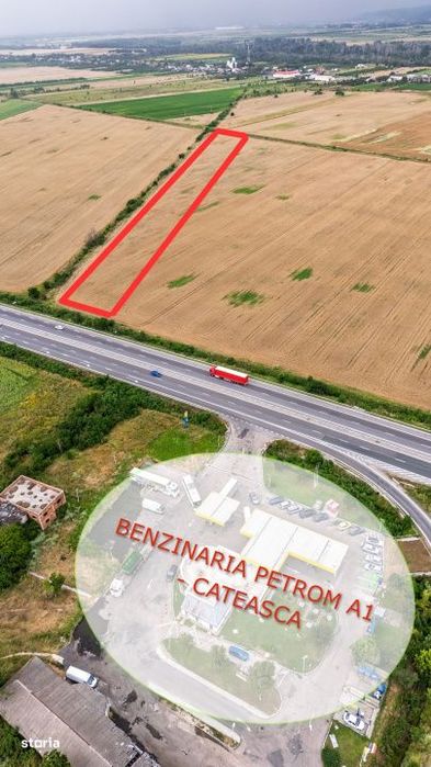 Teren investitional 9.303 mp | Proximitate Autostrada A1 | Cateasca-Ar