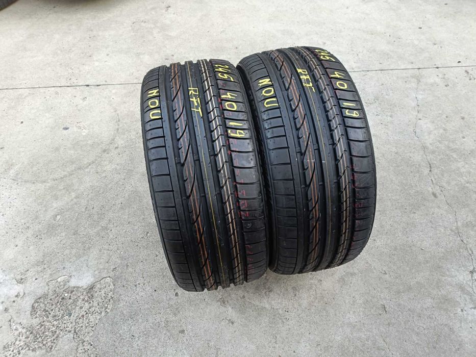 Doua anvelope noi de vara 245 40 19 bridgestone potenza run flat