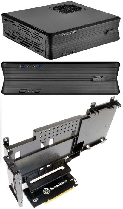 Carcasa profesionala media center ITX Silverstone RVZ0 sursa SFX 450W