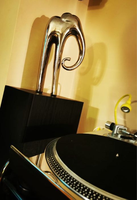 Антикварна фън шуй керамика на слон за късмет и благоденствие от 60г