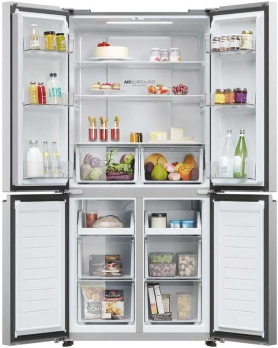 Нов side by side хладилник с фризер Haier HCR3818ENMM CUBE 83 см