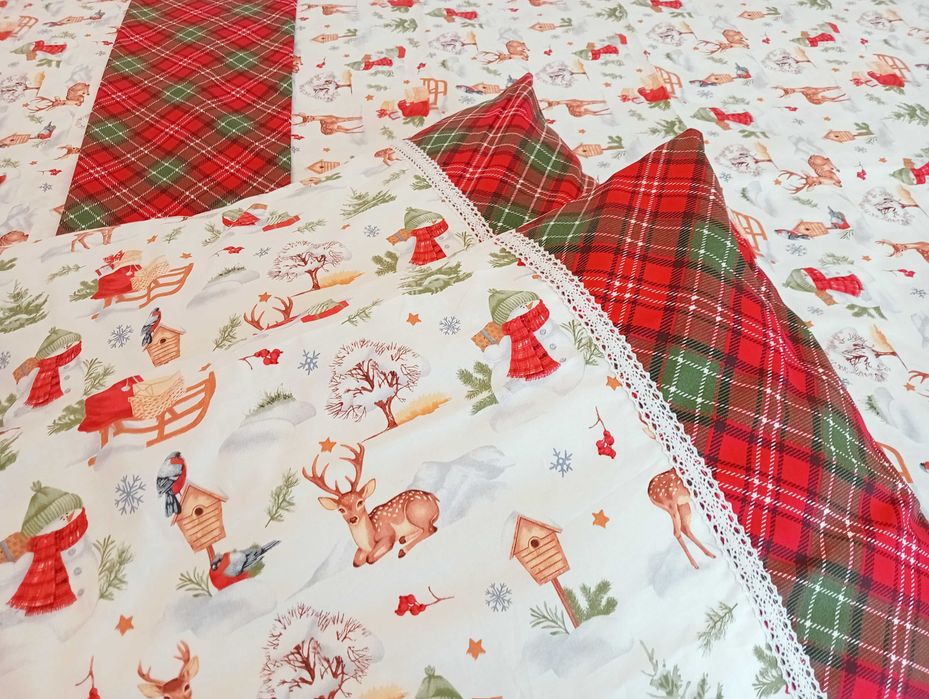 Lenjerie pat Crăciun/cadou Crăciun