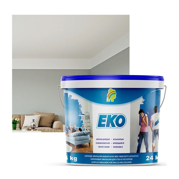 Акриловая краска для стен и потолков EKO