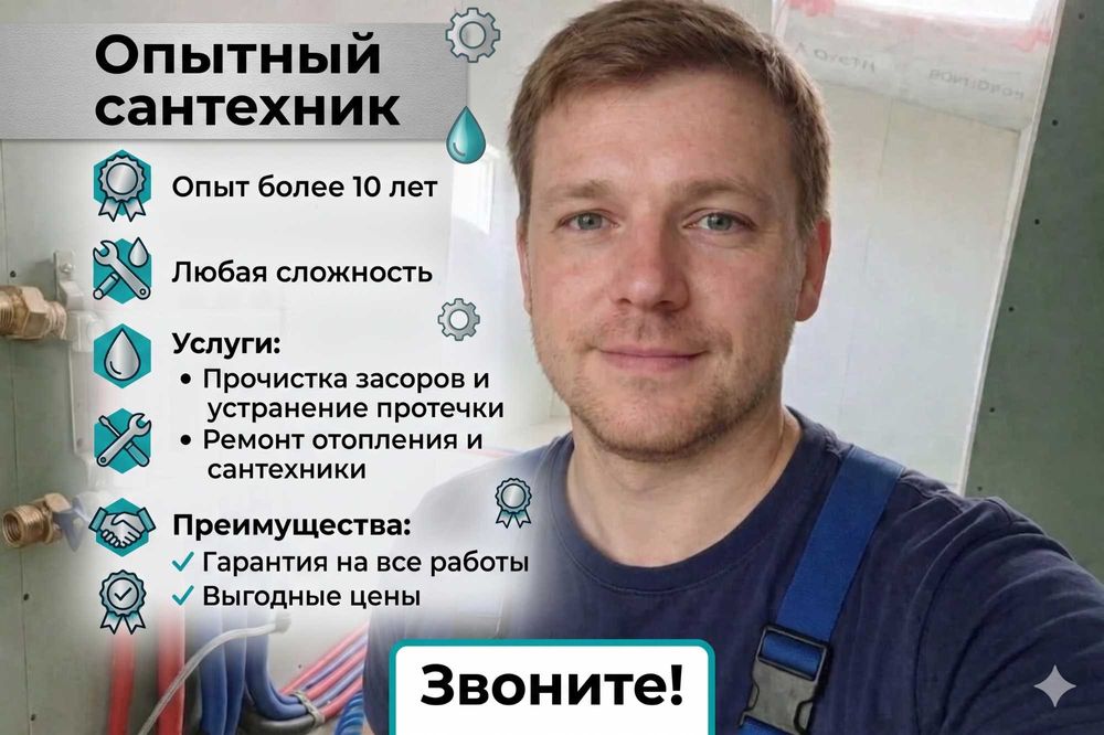 Сантехник срочный выезд без предоплаты