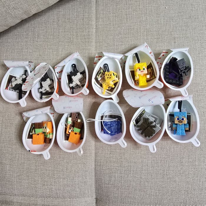 Фигурки киндер майнкрафт kinder joy minecraft