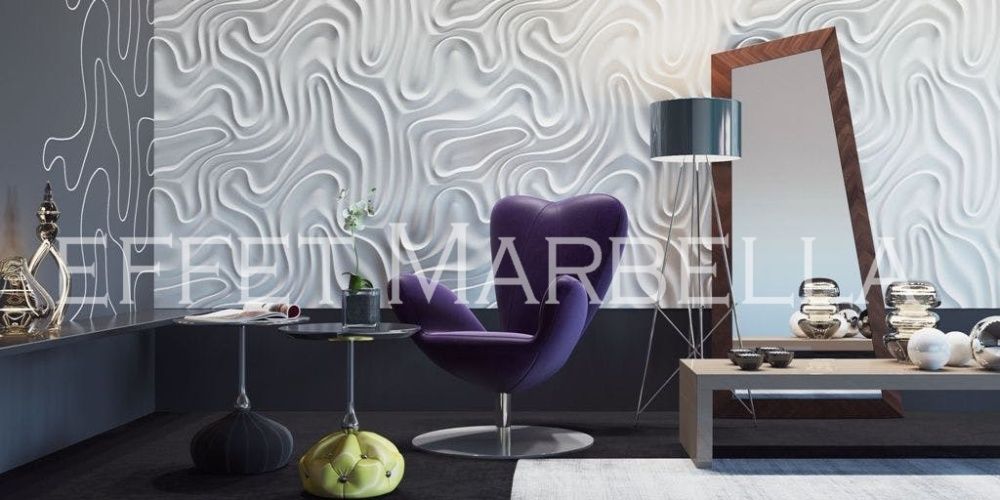 Декоративни 3D панели - 3д гипсови пана, стенни облицовки 0125