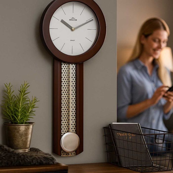 Елегантен стенен часовник с махало Senator