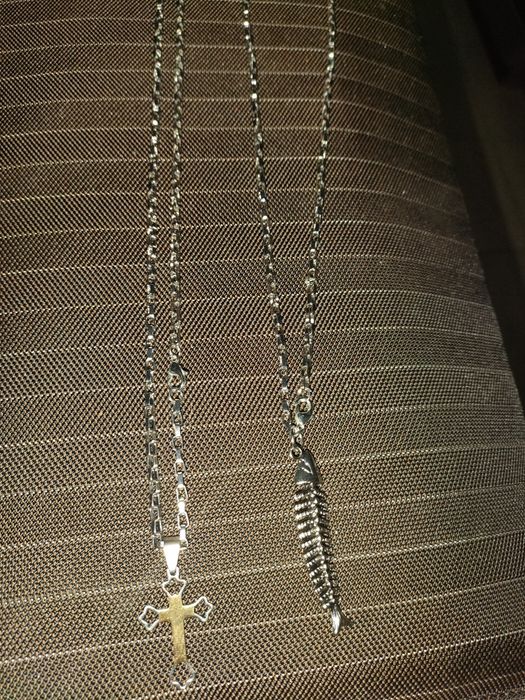 Brățară piele naturala + inox Stanley steel, lănțișoare inox ,etc