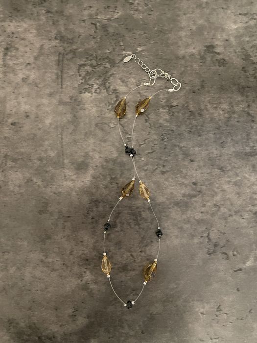 Colier cu margele de sticla plutitoare