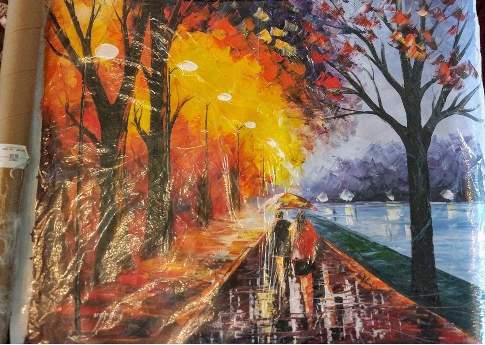 Картина "Alley by the lake" от студиото на Леонид Афремов