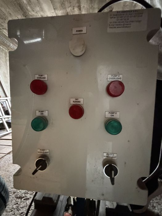 Statie pompare apa. Instalatie apa cu pompe si panou automatizare