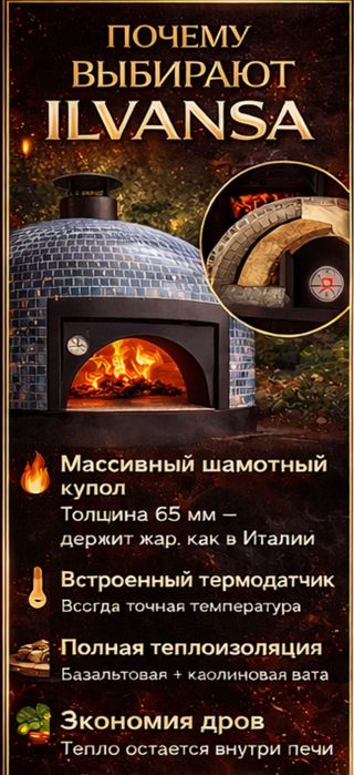 Печь для пиццы, мяса, хлеба