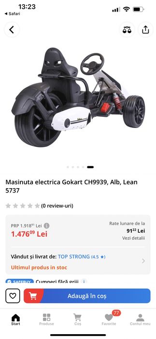 Gokart kart electric copii