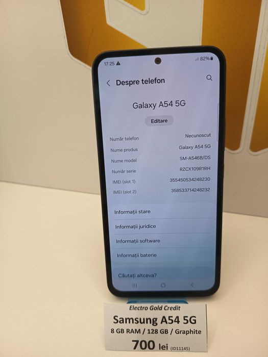 Samsung A54 5G 8GB RAM/128GB/Graphite ID11145