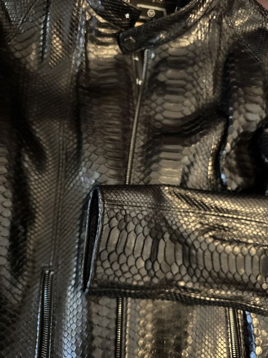 Jacheta piele naturala piton