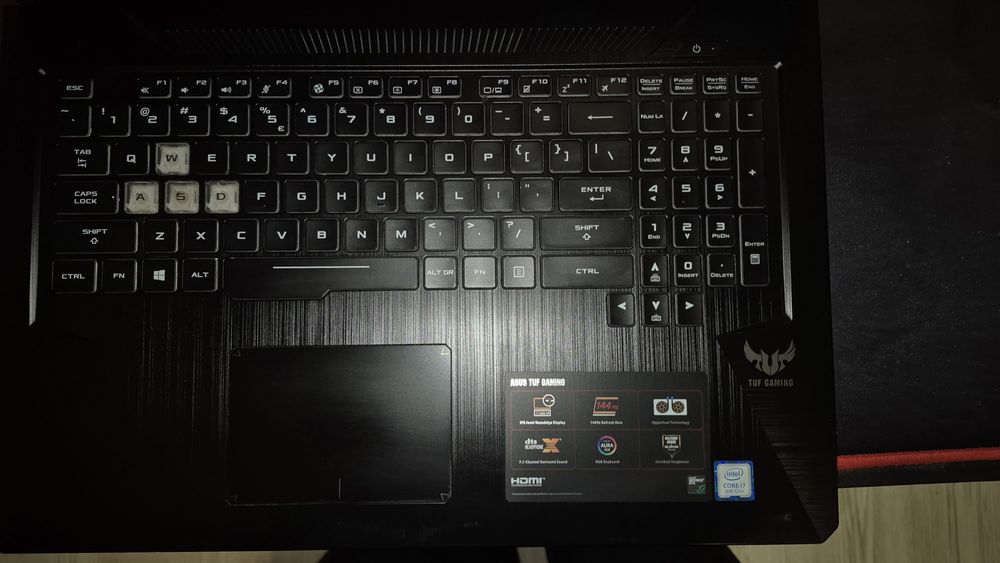 ASUS TUF Gaming FX705GM – 17.3″ 144Hz | i7-8750H | GTX 1060 6GB | 16GB