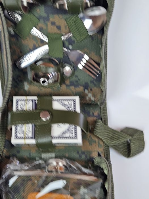 Комплект за пикник, лов и риболов в 7 части и калъф за съхранение