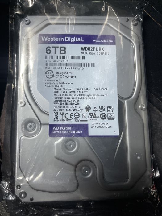 Western Digital 6TB sata 6gb/s SC HA510