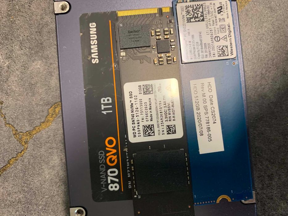SSD sata/nvme - 256GB/512GB/1TB