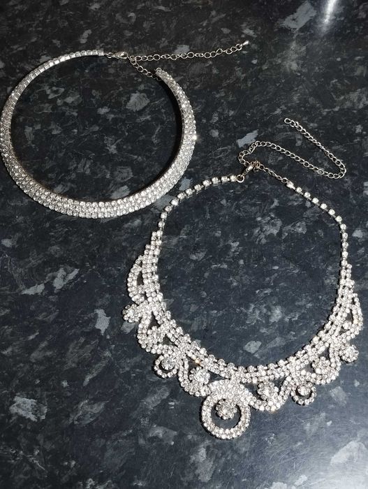 Чокер и колье из кристаллов