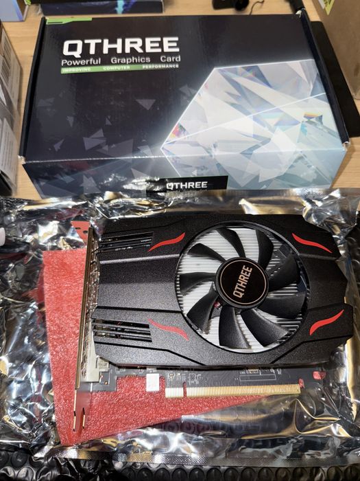 Placă video grafică QTHREE Radeon RX 560 GPU 4GB GDDR5 128 biți,jocuri PC cu DVI,HDMI,DisplayPort computer PCI Express 3.0 x8,DirectX 12