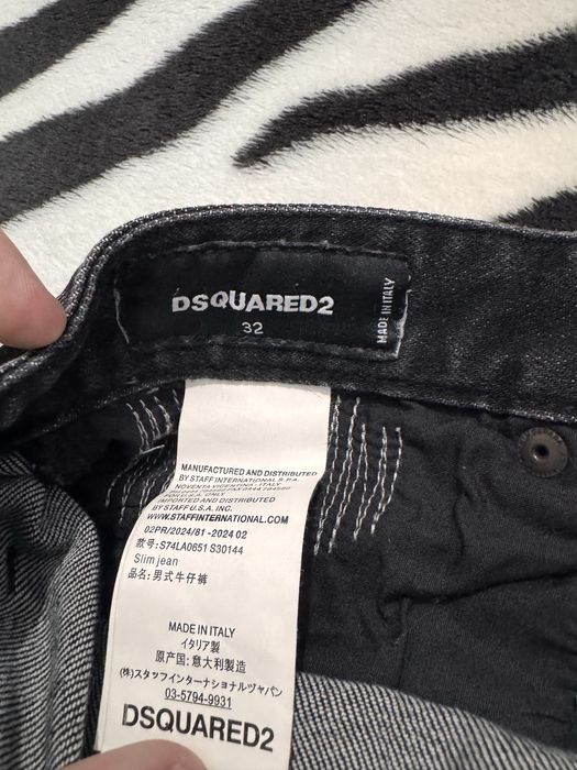 Blugi Dsquared2 Slim Jeans- Mărimea 32- Detalii pv pt dimensiuni