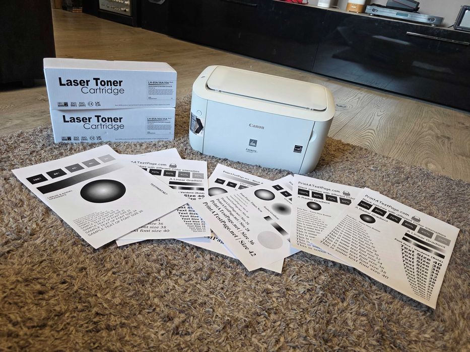 Imprimanta Laser Canon LBP6000 Consumabile Extrem de ieftine , 2 TONERE NOI INCLUSE !