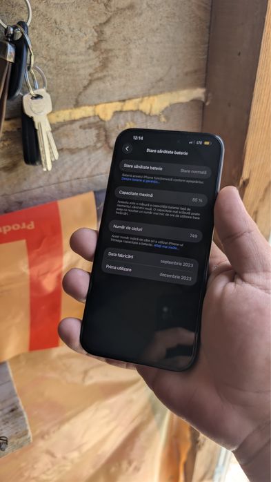 schimb iphone 15 plus 128 gb La cutie impecabil