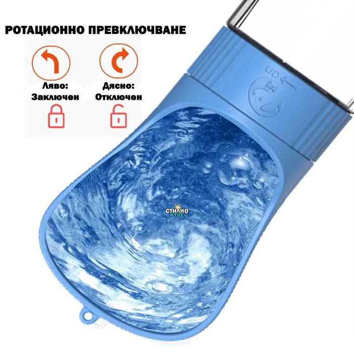 Шише/Бутилка за вода за куче Кучешко преносима бутилка за вода