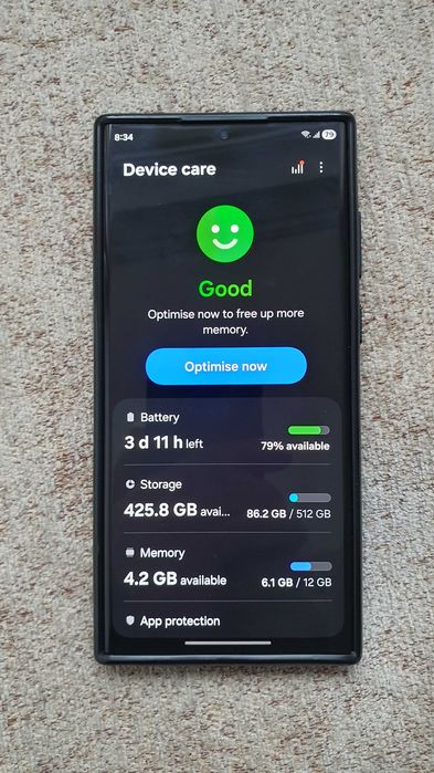 Samsung S 22 Ultra 512 GB , Ram 12GB Phantom Black , Бартер