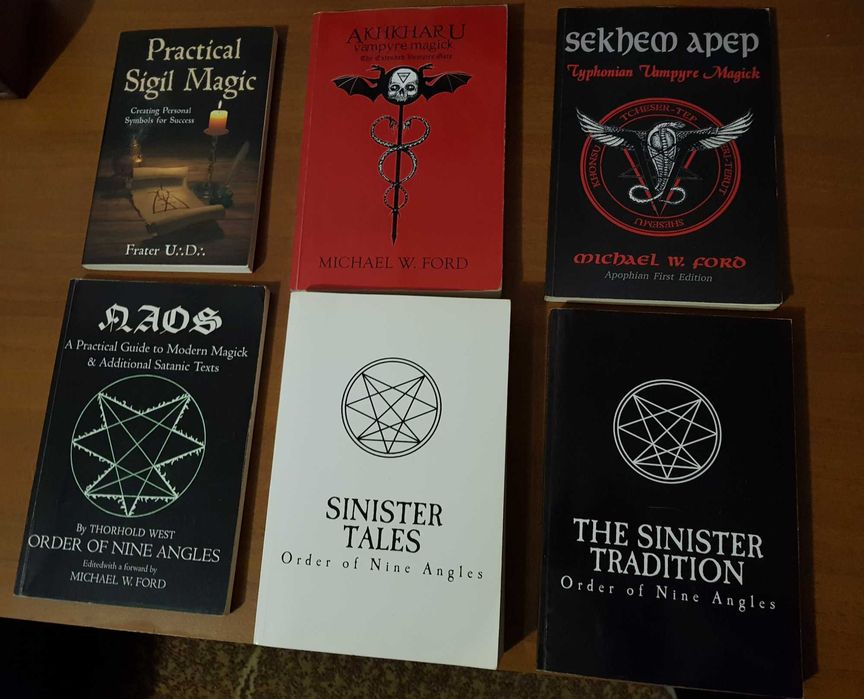 Окултни книги (6 броя) на английски език.
