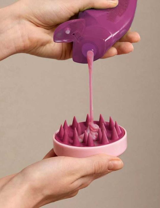 Масажна четка за скалп/ Премахва мъртвите клетки/Регулира омазняването