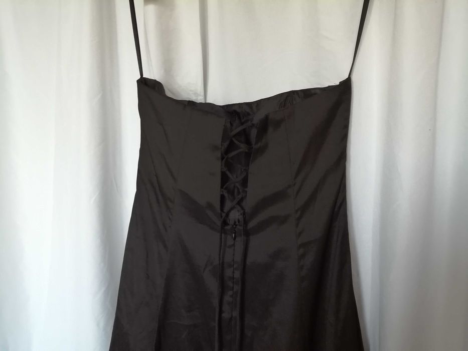 Официална дълга дамска рокля с мъниста р-р L - марка LISSA