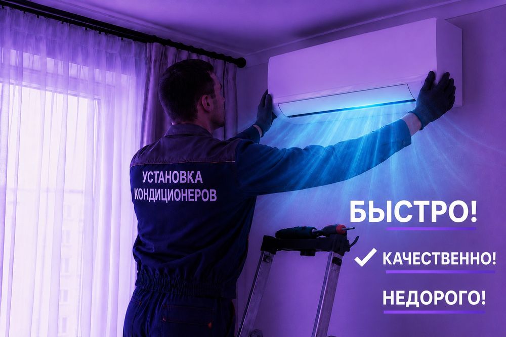 Установка кондиционеров!!!