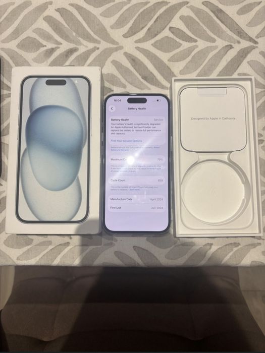 IPhone 15 white 128gb