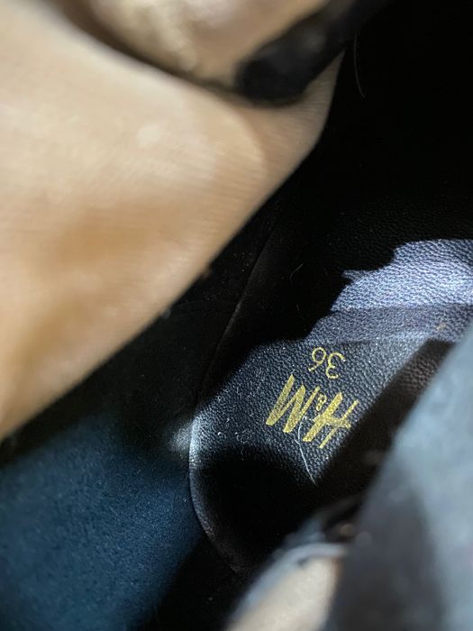 Ботуши до над коляното H&M от мека, подобна на велур материя