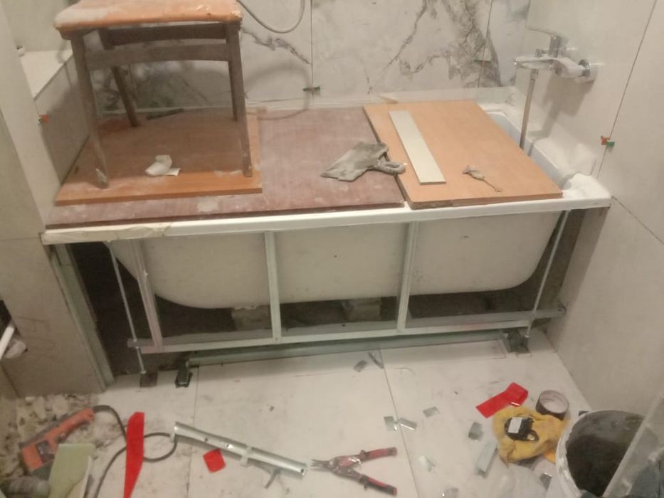 Гипсокартон.кафель.стой.работы