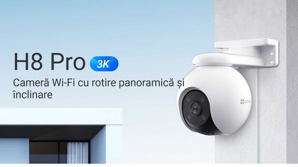 Camera de supraveghere smart / inteligenta EZVIZ CS-H8-Pro-3K, rez 3K