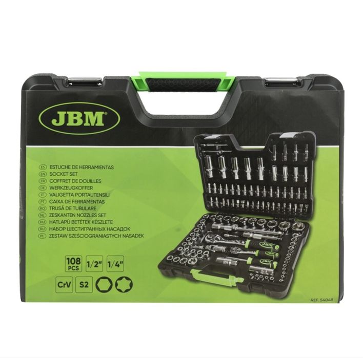 Професионален комплект гедоре JBM 108 части – Чисто нов!