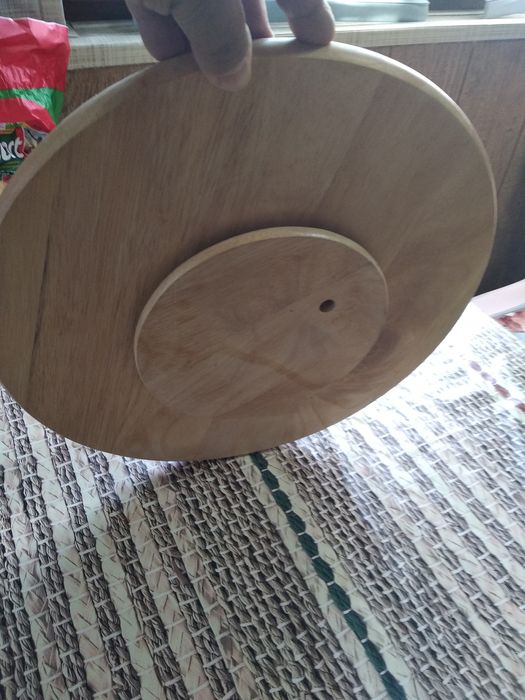 Поднос вращающийся,деревянный
