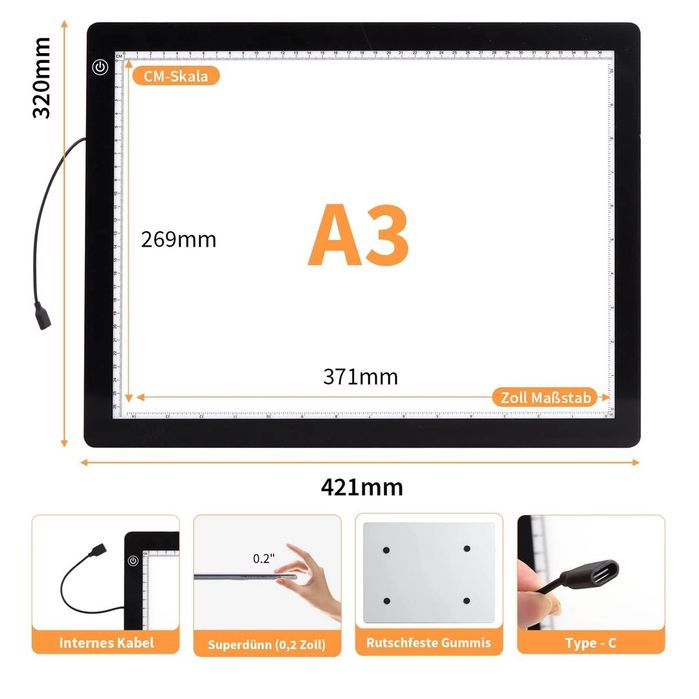 Led дъска за рисуване A4