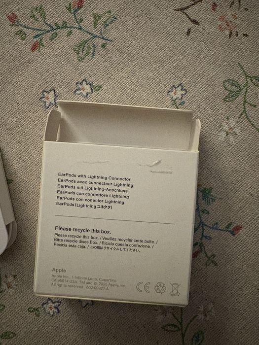 earpods наушники проводные apple