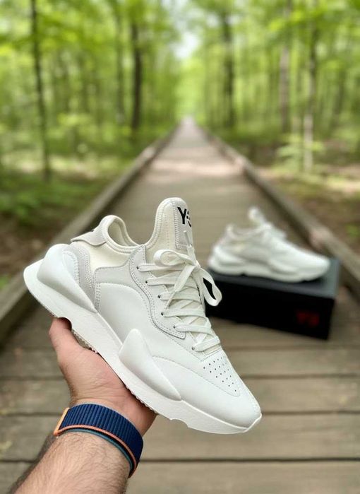 Adidasi Y3 Kaiwa Alb - Full Box - Calitate Premium