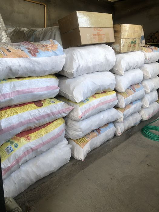 Мешки пустые мучные