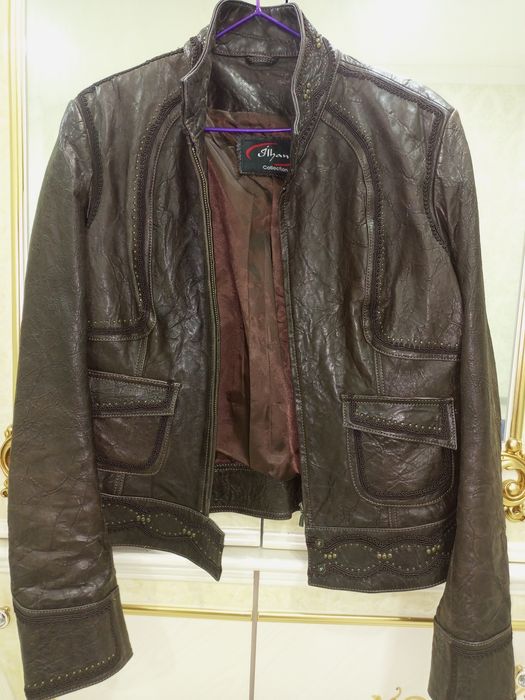 Натуральная (Настоящяя) коженная куртка женский