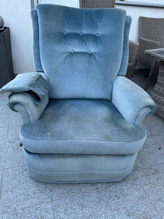 Fotoliul rabatabil lemn masiv vintage