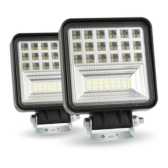Диоден Фар Прожектор Халоген 126W 42 диода // 12-24V
