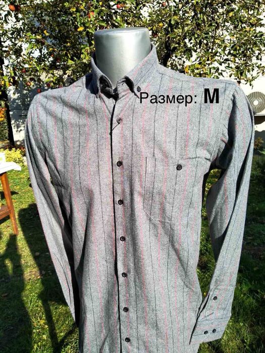 Мъжки ризи НОВИ класически с копчета - размер М и L