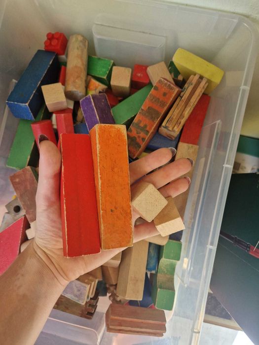 Blocuri de constructie din lemn jucarii